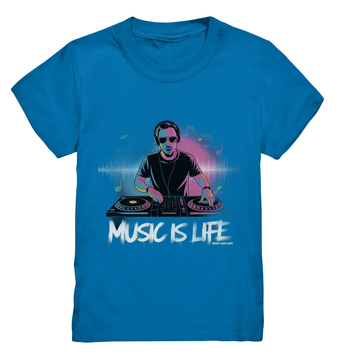 Music is Life - Lebende Energie der Musik - Kids Premium Shirt Bright Lights Arts