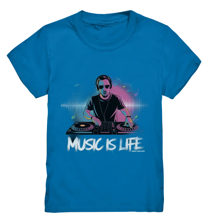 Music is Life - Lebende Energie der Musik - Kids Premium Shirt Bright Lights Arts
