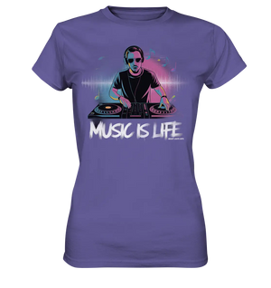 Music is Life - Lebende Energie der Musik - Ladies Premium Shirt Bright Lights Arts