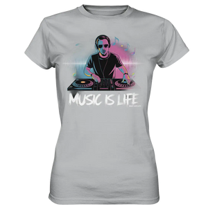 Music is Life - Lebende Energie der Musik - Ladies Premium Shirt Bright Lights Arts