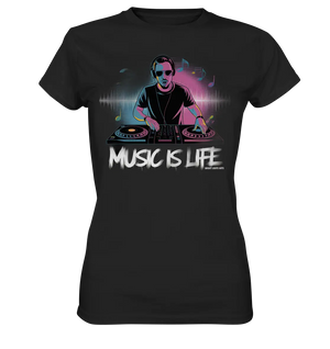 Music is Life - Lebende Energie der Musik - Ladies Premium Shirt Bright Lights Arts