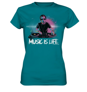 Music is Life - Lebende Energie der Musik - Ladies Premium Shirt Bright Lights Arts