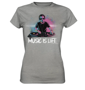 Music is Life - Lebende Energie der Musik - Ladies Premium Shirt Bright Lights Arts