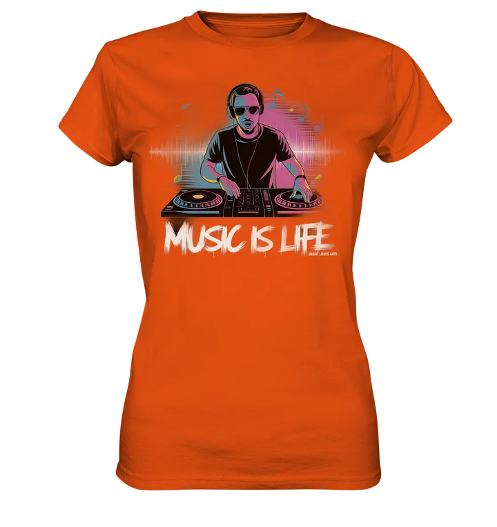 Music is Life - Lebende Energie der Musik - Ladies Premium Shirt Bright Lights Arts