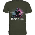 Music is Life - Lebende Energie der Musik - Premium Shirt Bright Lights Arts