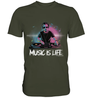 Music is Life - Lebende Energie der Musik - Premium Shirt Bright Lights Arts