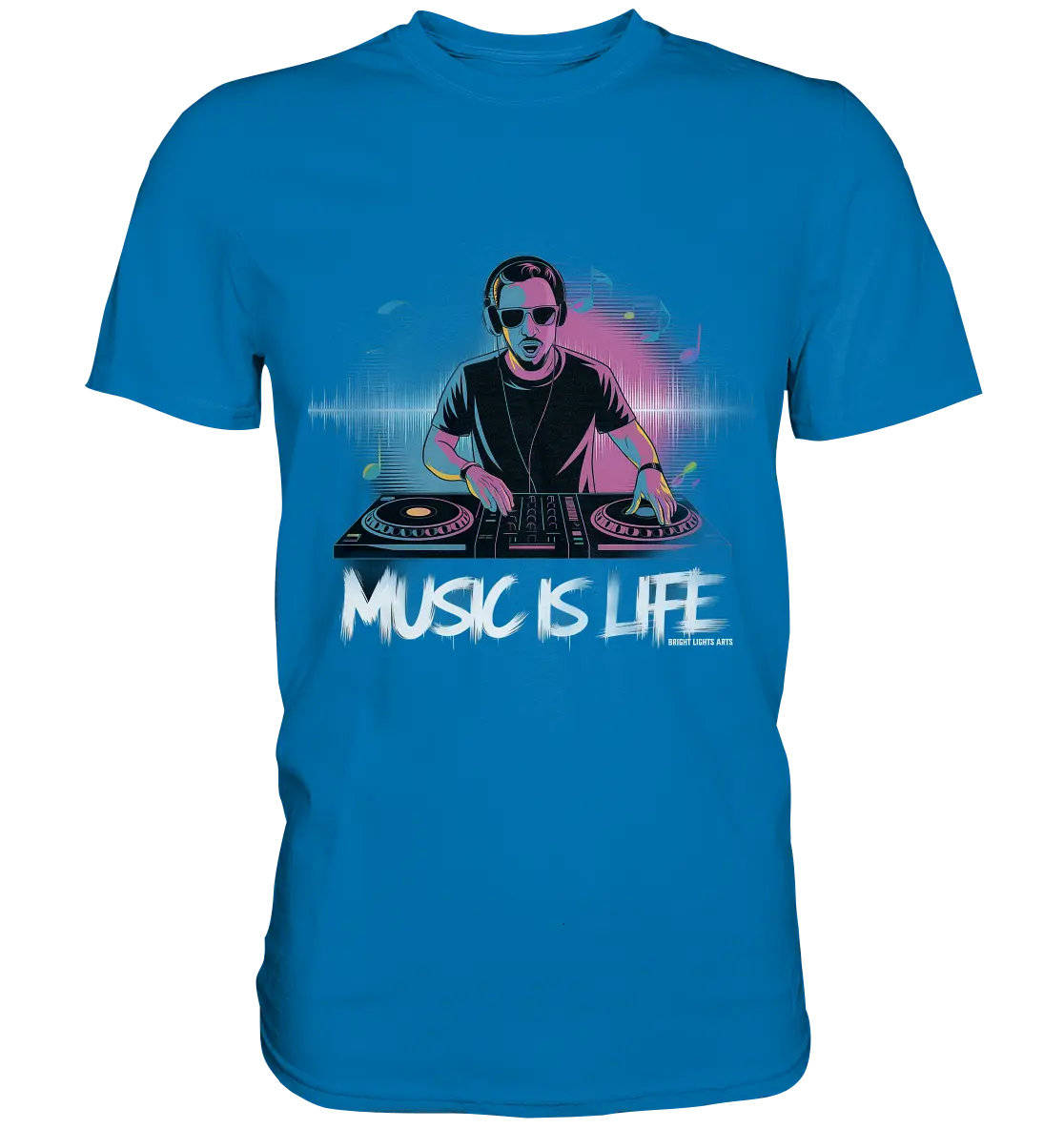 Music is Life - Lebende Energie der Musik - Premium Shirt Bright Lights Arts