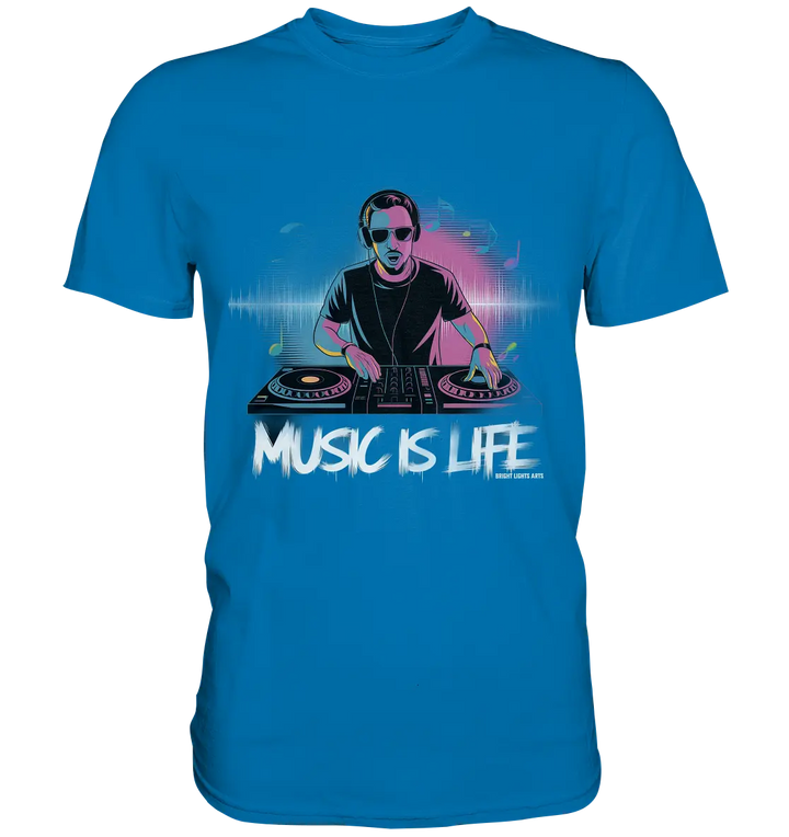 Music is Life - Lebende Energie der Musik - Premium Shirt Bright Lights Arts