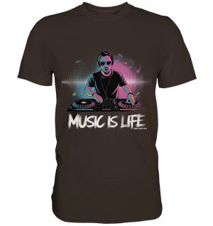 Music is Life - Lebende Energie der Musik - Premium Shirt Bright Lights Arts