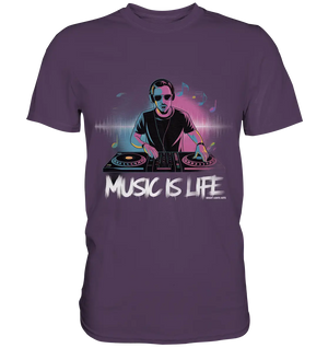 Music is Life - Lebende Energie der Musik - Premium Shirt Bright Lights Arts