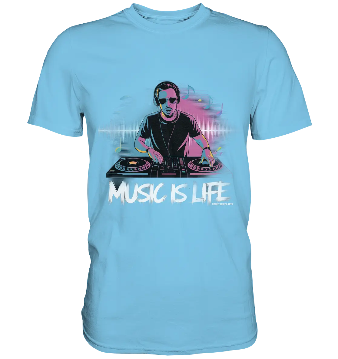 Music is Life - Lebende Energie der Musik - Premium Shirt Bright Lights Arts