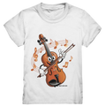 Musikalischer Spaß – Cartoon-Geige mit fröhlicher Ausstrahlung - Kids Premium Shirt Bright Lights Arts