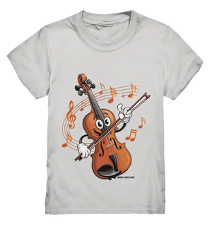 Musikalischer Spaß – Cartoon-Geige mit fröhlicher Ausstrahlung - Kids Premium Shirt Bright Lights Arts