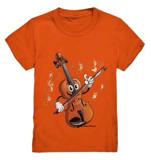 Musikalischer Spaß – Cartoon-Geige mit fröhlicher Ausstrahlung - Kids Premium Shirt Bright Lights Arts