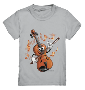 Musikalischer Spaß – Cartoon-Geige mit fröhlicher Ausstrahlung - Kids Premium Shirt Bright Lights Arts