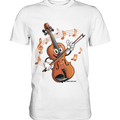 Musikalischer Spaß – Cartoon-Geige mit fröhlicher Ausstrahlung - Premium Shirt Bright Lights Arts