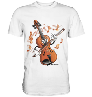 Musikalischer Spaß – Cartoon-Geige mit fröhlicher Ausstrahlung - Premium Shirt Bright Lights Arts