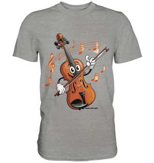 Musikalischer Spaß – Cartoon-Geige mit fröhlicher Ausstrahlung - Premium Shirt Bright Lights Arts