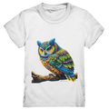 Mystische Eule -  Ausdrucksstarke Kunst mit leuchtenden Farben - Kids Premium Shirt Bright Lights Arts