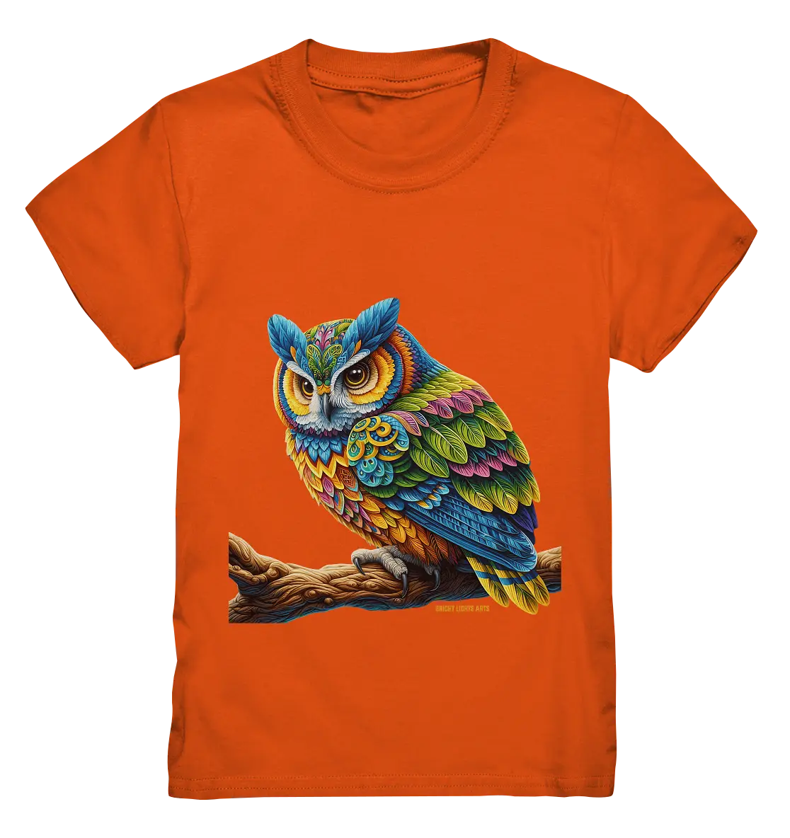 Mystische Eule -  Ausdrucksstarke Kunst mit leuchtenden Farben - Kids Premium Shirt Bright Lights Arts