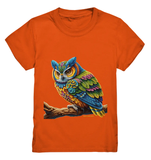 Mystische Eule -  Ausdrucksstarke Kunst mit leuchtenden Farben - Kids Premium Shirt Bright Lights Arts