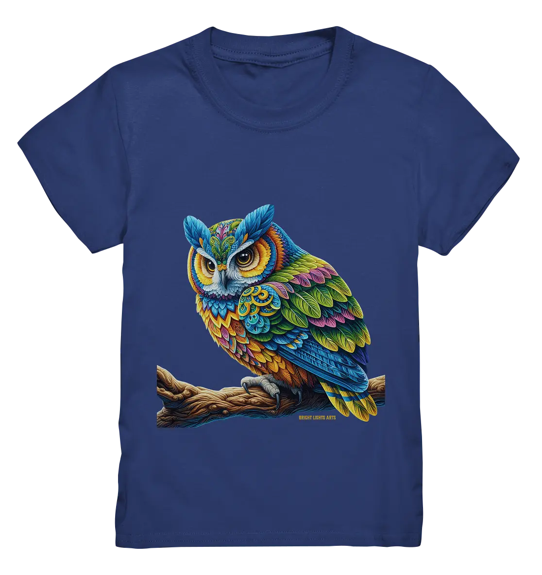 Mystische Eule -  Ausdrucksstarke Kunst mit leuchtenden Farben - Kids Premium Shirt Bright Lights Arts