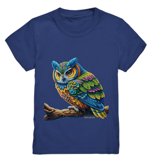 Mystische Eule -  Ausdrucksstarke Kunst mit leuchtenden Farben - Kids Premium Shirt Bright Lights Arts