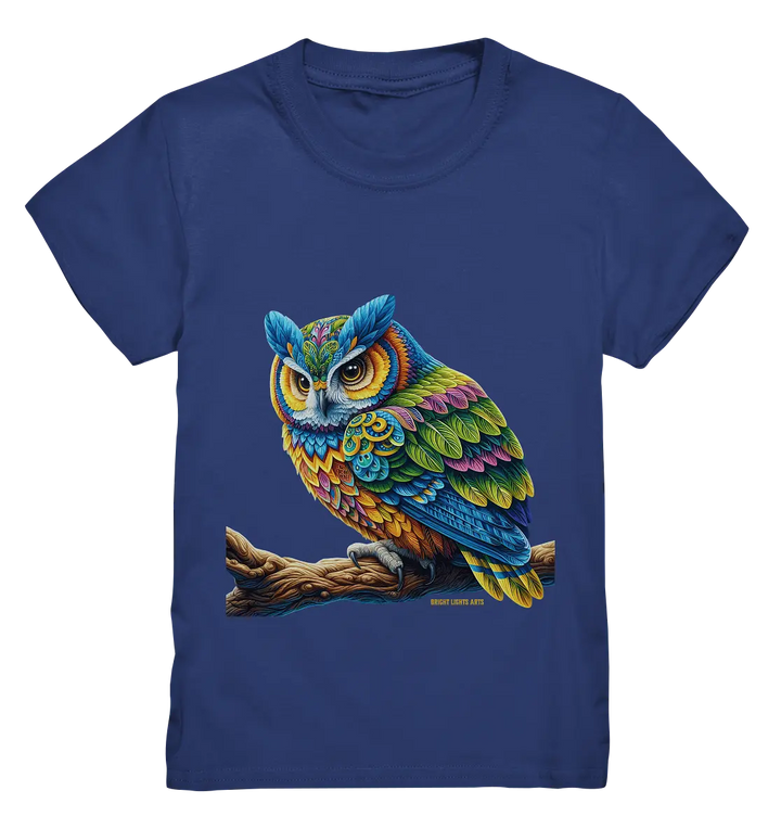 Mystische Eule -  Ausdrucksstarke Kunst mit leuchtenden Farben - Kids Premium Shirt Bright Lights Arts