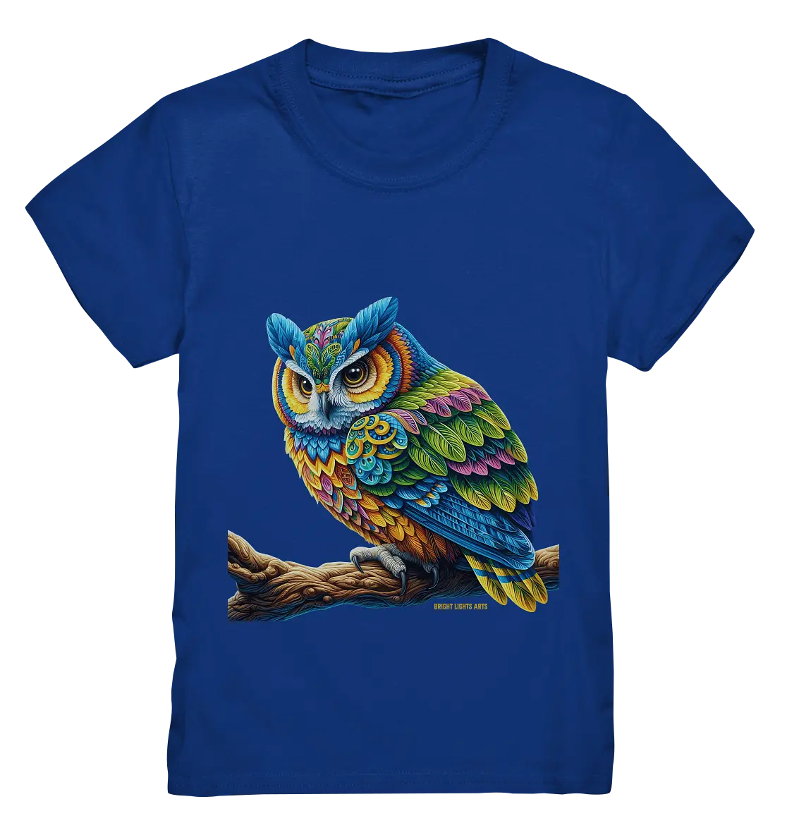 Mystische Eule -  Ausdrucksstarke Kunst mit leuchtenden Farben - Kids Premium Shirt Bright Lights Arts