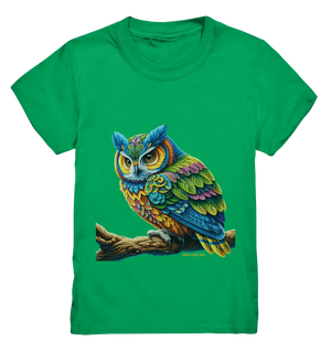 Mystische Eule -  Ausdrucksstarke Kunst mit leuchtenden Farben - Kids Premium Shirt Bright Lights Arts