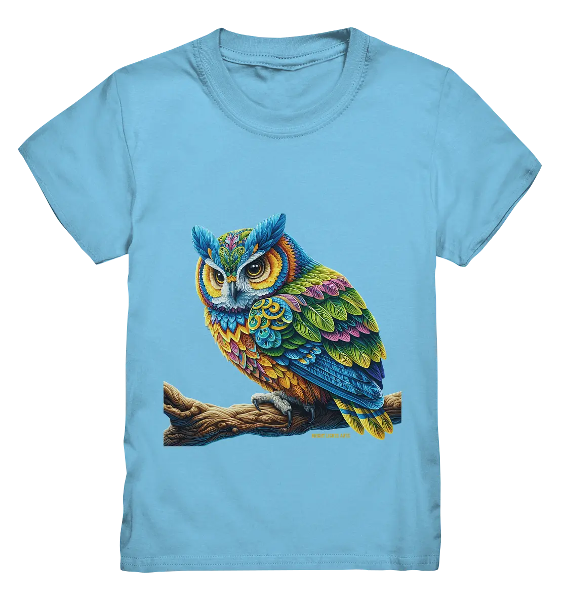 Mystische Eule -  Ausdrucksstarke Kunst mit leuchtenden Farben - Kids Premium Shirt Bright Lights Arts