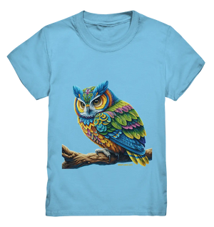 Mystische Eule -  Ausdrucksstarke Kunst mit leuchtenden Farben - Kids Premium Shirt Bright Lights Arts