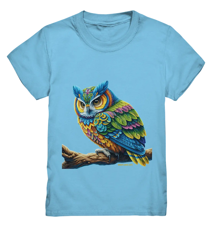 Mystische Eule -  Ausdrucksstarke Kunst mit leuchtenden Farben - Kids Premium Shirt Bright Lights Arts