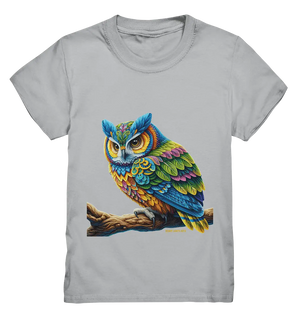 Mystische Eule -  Ausdrucksstarke Kunst mit leuchtenden Farben - Kids Premium Shirt Bright Lights Arts