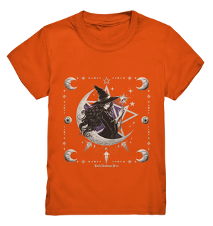 Mystische Hexe im Halbmond Magische Sternennacht - Kids Premium Shirt Bright Lights Arts