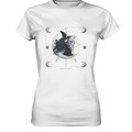Mystische Hexe im Halbmond Magische Sternennacht - Ladies Premium Shirt Bright Lights Arts