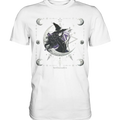 Mystische Hexe im Halbmond Magische Sternennacht - Premium Shirt Bright Lights Arts