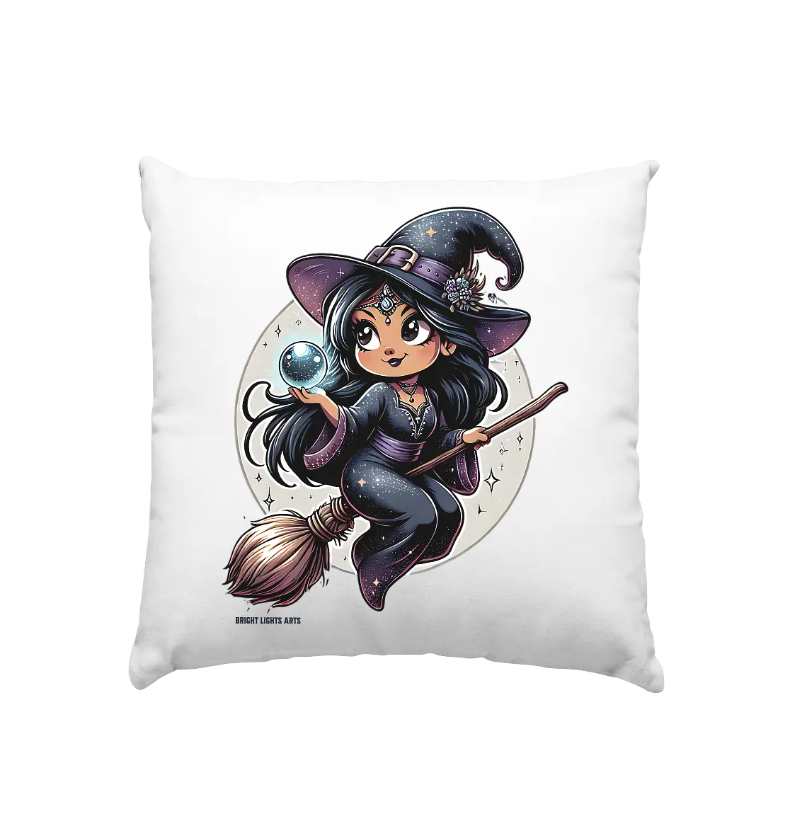 Mystische Hexenkraft – Magische Nacht voller Geheimnisse - Kissen 40x40cm Bright Lights Arts