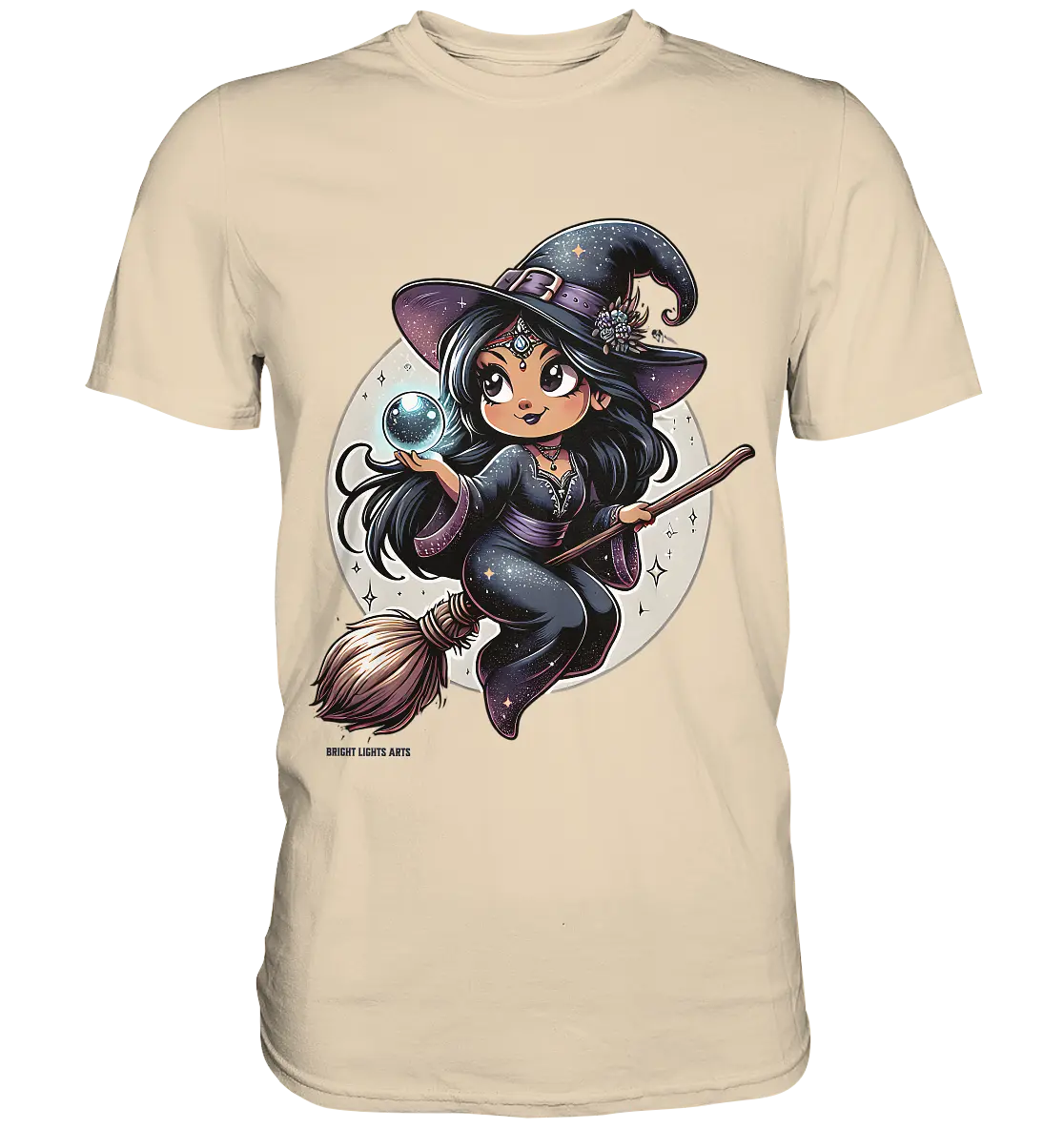 Mystische Hexenkraft – Magische Nacht voller Geheimnisse - Premium Shirt Bright Lights Arts