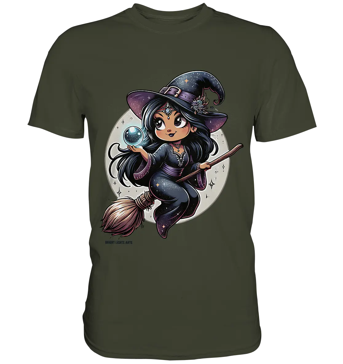 Mystische Hexenkraft – Magische Nacht voller Geheimnisse - Premium Shirt Bright Lights Arts