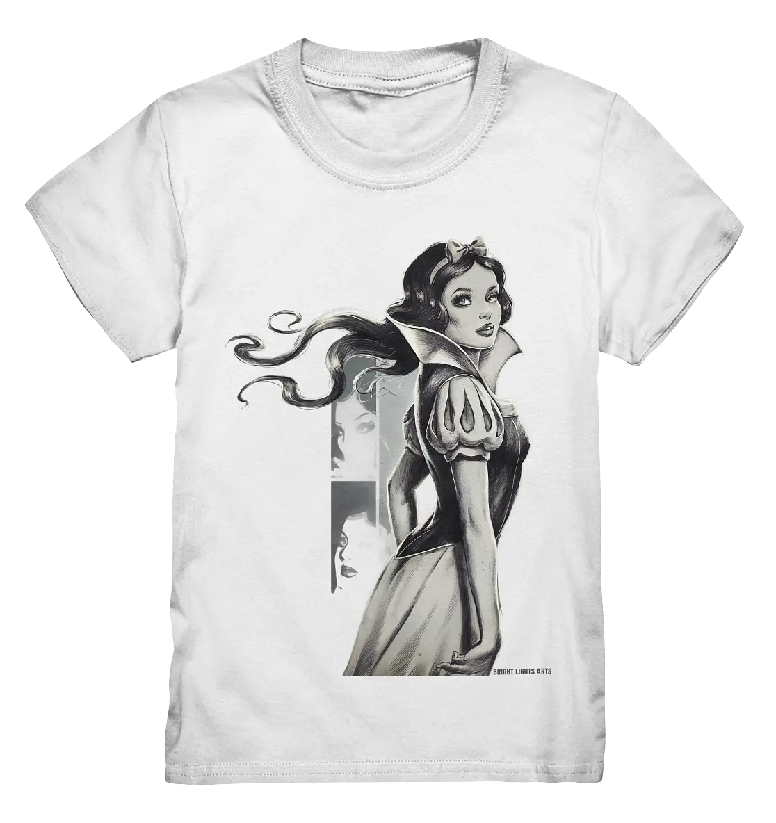 Mystische Schneewittchen – Dunkle Eleganz trifft Märchenzauber - Kids Premium Shirt Bright Lights Arts