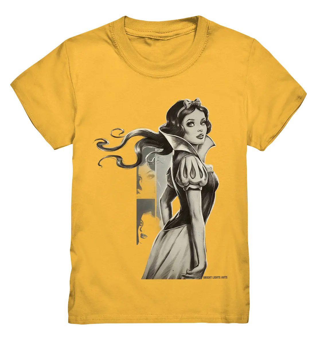 Mystische Schneewittchen – Dunkle Eleganz trifft Märchenzauber - Kids Premium Shirt Bright Lights Arts