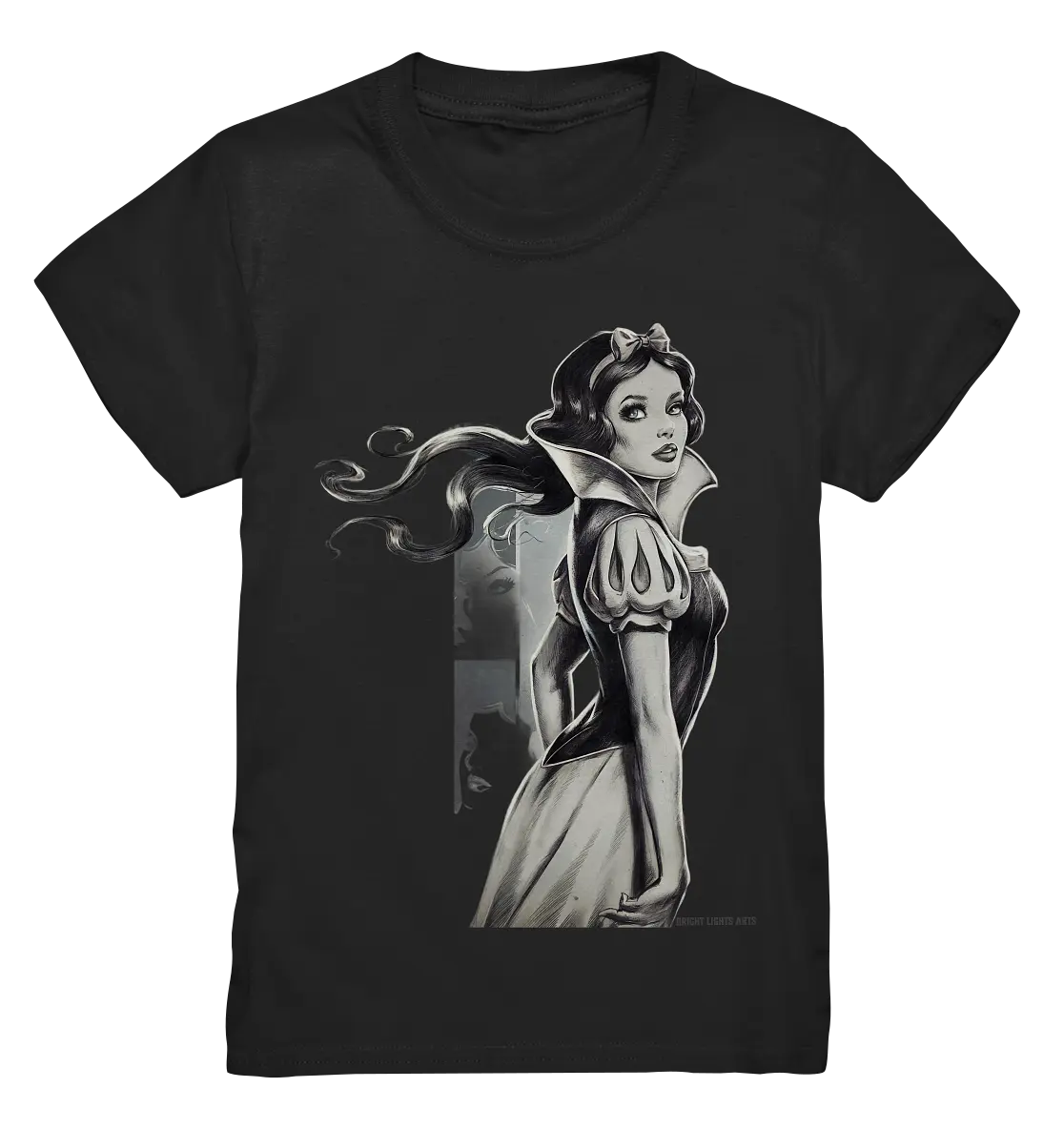 Mystische Schneewittchen – Dunkle Eleganz trifft Märchenzauber - Kids Premium Shirt Bright Lights Arts