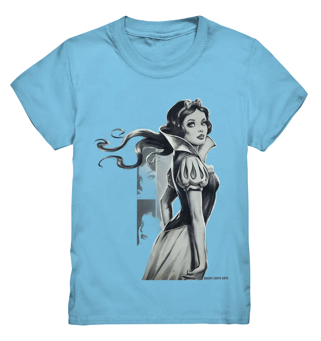 Mystische Schneewittchen – Dunkle Eleganz trifft Märchenzauber - Kids Premium Shirt Bright Lights Arts