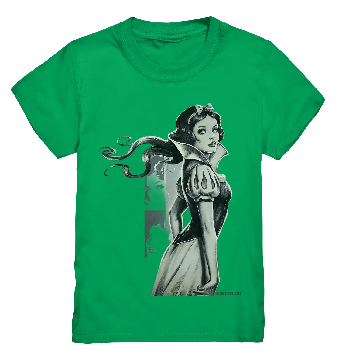 Mystische Schneewittchen – Dunkle Eleganz trifft Märchenzauber - Kids Premium Shirt Bright Lights Arts