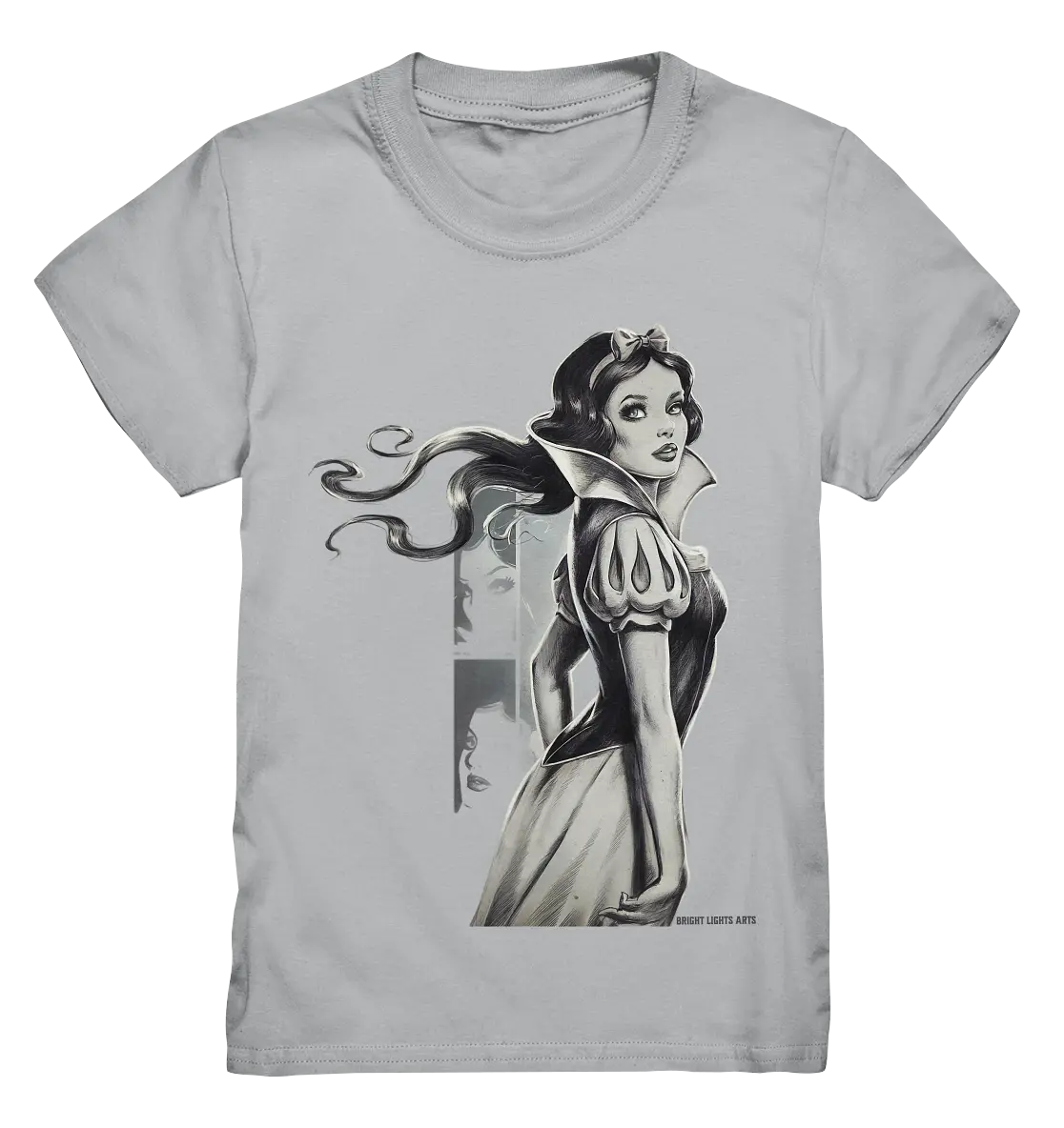 Mystische Schneewittchen – Dunkle Eleganz trifft Märchenzauber - Kids Premium Shirt Bright Lights Arts