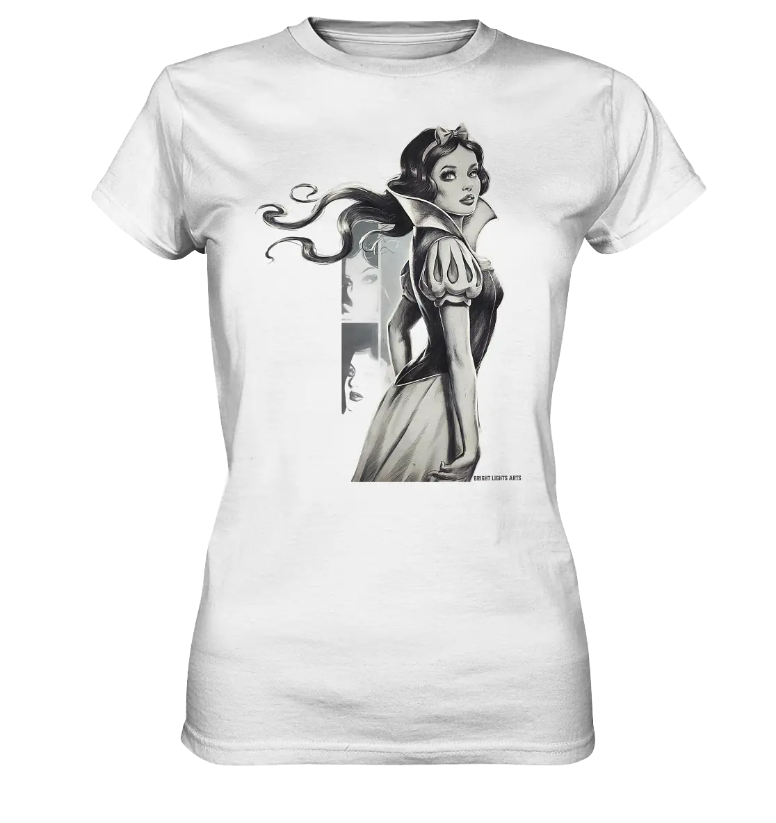 Mystische Schneewittchen – Dunkle Eleganz trifft Märchenzauber - Ladies Premium Shirt Bright Lights Arts