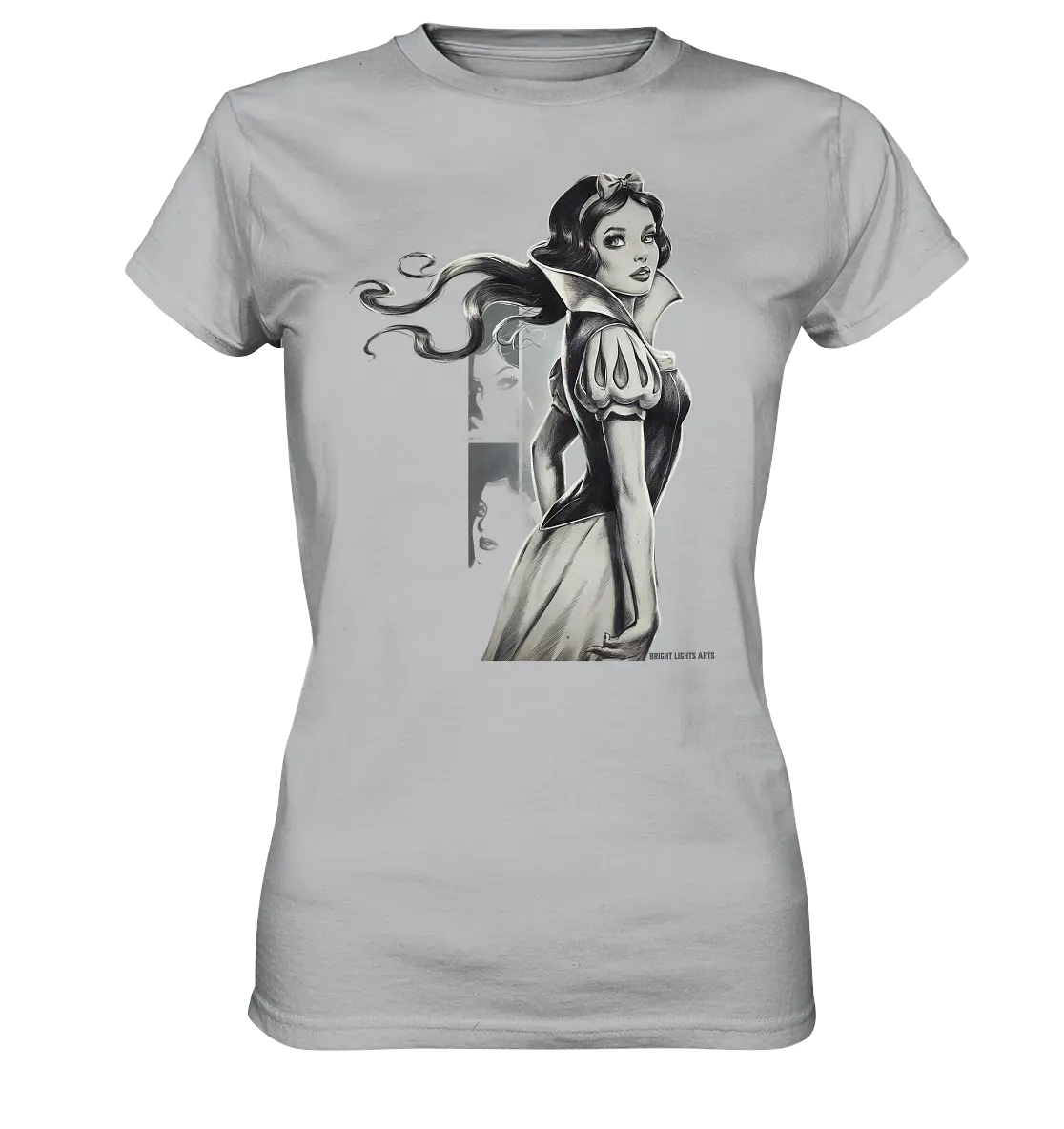 Mystische Schneewittchen – Dunkle Eleganz trifft Märchenzauber - Ladies Premium Shirt Bright Lights Arts