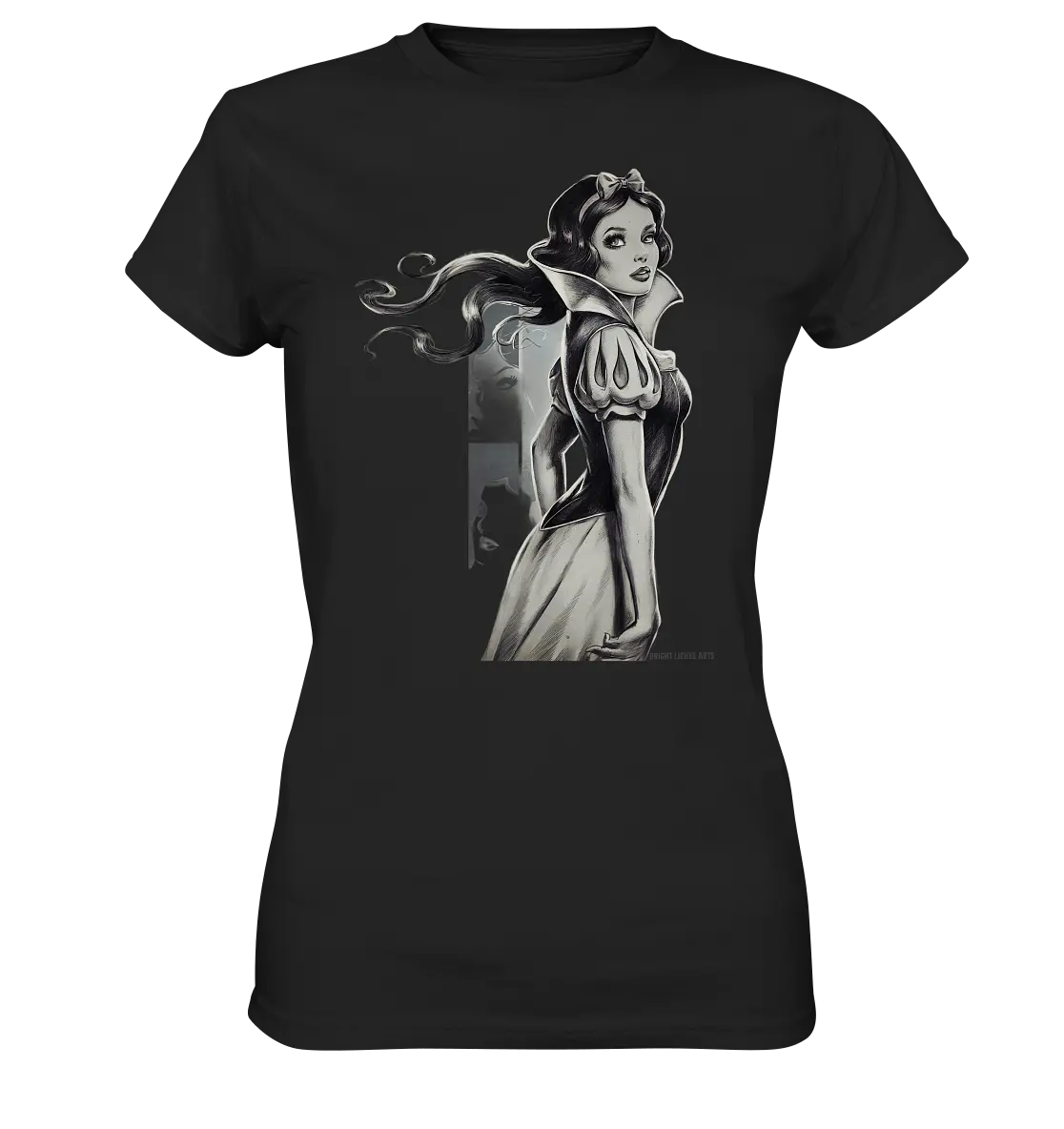 Mystische Schneewittchen – Dunkle Eleganz trifft Märchenzauber - Ladies Premium Shirt Bright Lights Arts