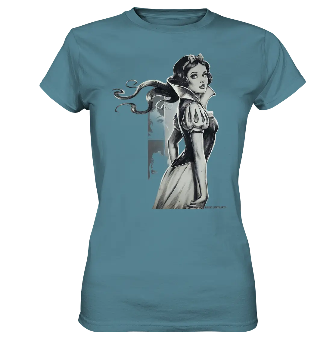 Mystische Schneewittchen – Dunkle Eleganz trifft Märchenzauber - Ladies Premium Shirt Bright Lights Arts
